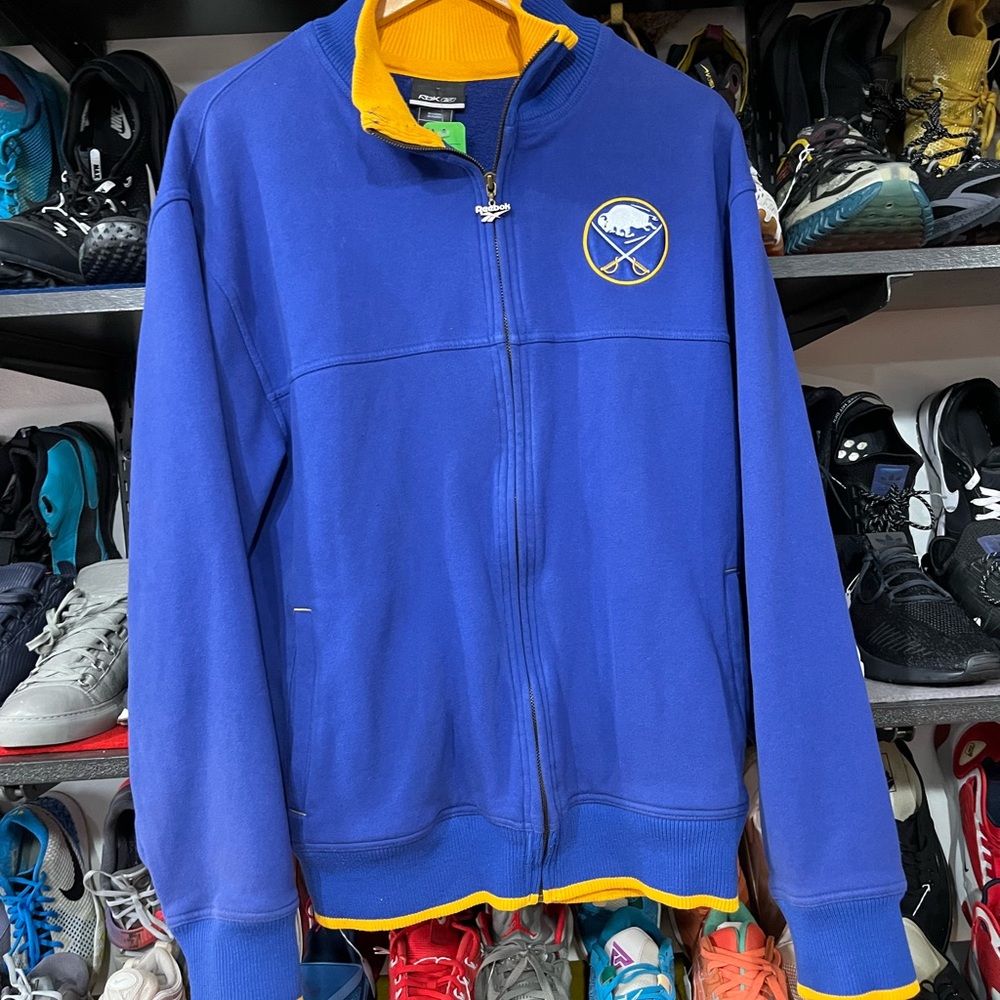 Buffalo Sabres Y2K Blue and Yellow Zip-Up Jacket